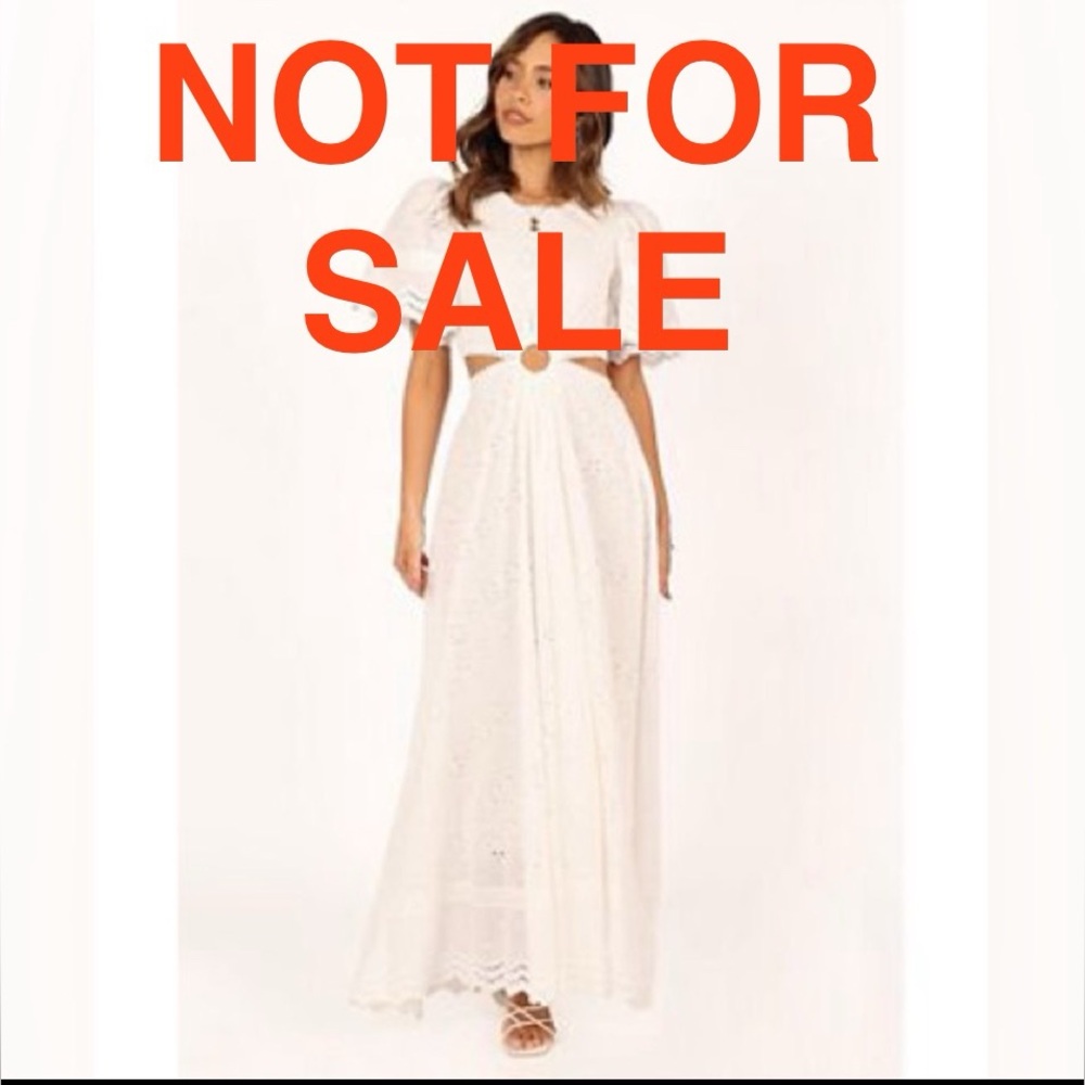 NWT Petal & Pup Merletto White Maxi Dress - Picture 10 of 10